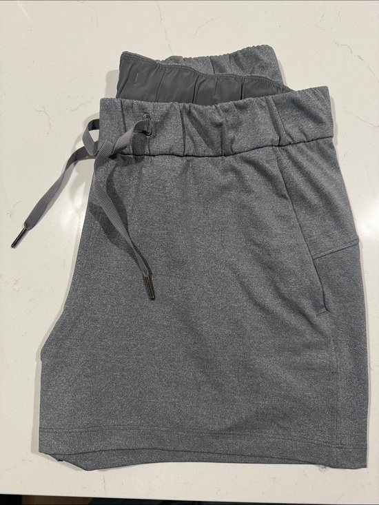 lululemon athletica Pants - lululemon athletica High-Waist Heather Gray Drawstring Shorts